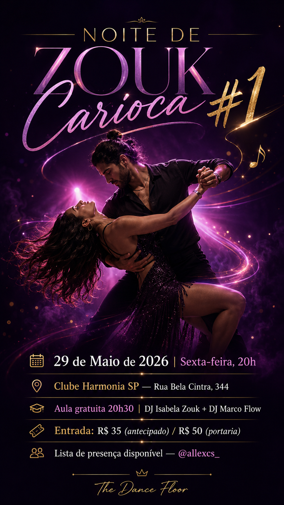 Flyer: Noite de Zouk Carioca #1