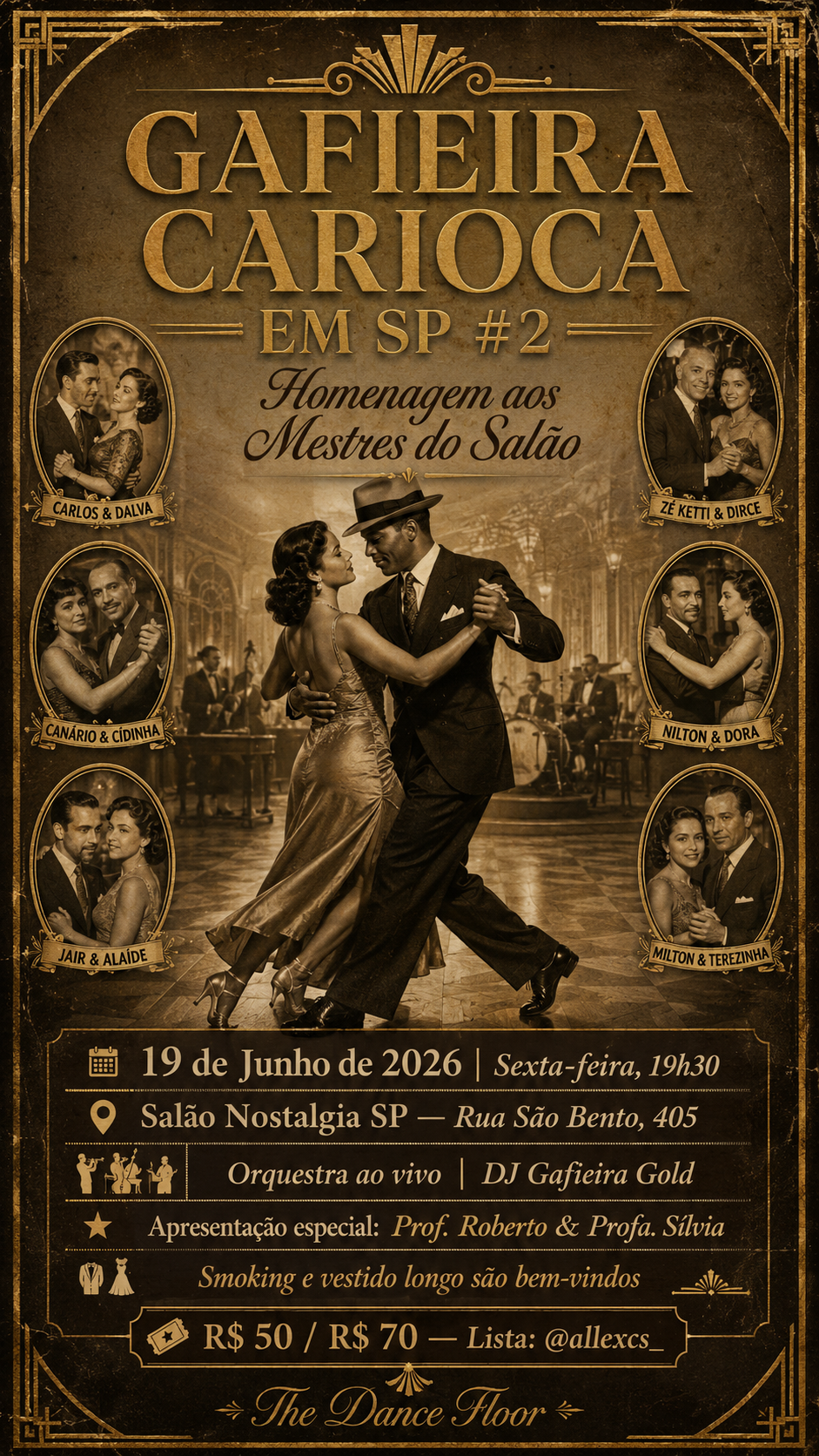 Flyer: Gafieira Carioca em SP #2