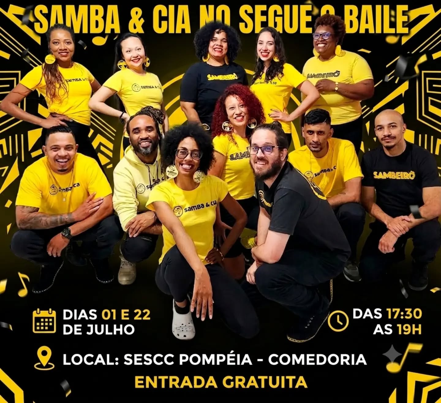 Flyer: Samba & Cia no Segue o Baile